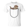 De Nutria De Bolsillo Como Una Nutria Dulce Camiseta unisex
