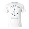 Denmark Skagen Anchor Tattoo Love Heart Copenhagen T-Shirt