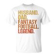 Ehemann Papa Fantasy Football Legend Cooles Ater Herren Raglan T-Shirt