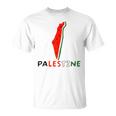 Falasn Palestine Watermelon Map Patriotic Graphic T-Shirt