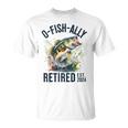 Fisherman Fishing Retirement O-Fish-Ally Retired 2024 T-Shirt