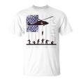 On Friday We Wear Red Friday Military Us Flag Print On Back T-Shirt