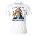 George Washington Hot Dog Just Here For The Wieners T-Shirt