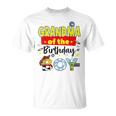 Grandma Of The Birthday Boy Toy Familly Matching Story T-Shirt