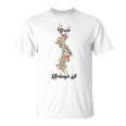 Grow Through It Floral Spine Skeleton Vintage For Men T-Shirt