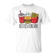 Hamburger French Fries Soda Bff Matching Best Friends T-Shirt