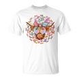 Highland Cow With Easter Eggs Bunny Ear Easter Day Cow Lover T-Shirt