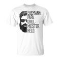 Husann Papa Grillmeister Held Griller Dad Grandpa Gray S T-Shirt