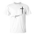 Jésus Avec Croix Chrétienne T-Shirt