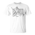 Jugador De Hockey Sobre Hielo Camiseta unisex