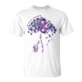 Keep Memories Alive Purple Elephant Alzheimer's Awareness T-Shirt