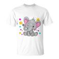 Kinder Ich Bin Schon 3 Jahre Alt Cute Elephant 3Rd Birthday T-Shirt