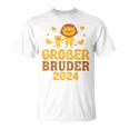 Kinder Ich Werde Ein Großer Bruder 2024 Lion Big Brother 2024 T-Shirt