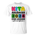 Kinder Kita Abgänger 2024 Schulkind Schule Letzter Tag Einschulung T-Shirt