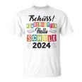 Kinder Tschüss Kindergarten Hallo Schule 2024 Kita Abgänger T-Shirt