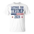 Latinos Para Trump 2024 Elecciones Presidenciales Republicanas Camiseta unisex