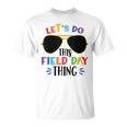 Let's Do This Field Day Thing Colors Quote Sunglasses Boys T-Shirt