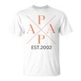 Lustiger Papa Est 2002 Papa Seit 2002 Papa 2002Ater T-Shirt