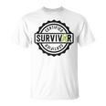 Lymphoma Cancer Survivor Lime Green Ribbon Awareness T-Shirt