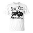 M216 Stay Wild Bison Buffalo Charge The Storm T-Shirt