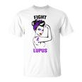 Im Mai Tragen Wir Lila Frauen Lupus Bewusstseinsmonat T-Shirt