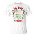 Merry Christmas My Day Schedule I’M Booked Christmas T-Shirt