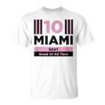 Miami 10 GOAT Herren T-Shirt - Sportdesign für den Großartigsten