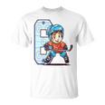Niños Cumpleaños De Hockey Sobre Hielo Niño De 6 Años 6º Cumpleaños Camiseta unisex