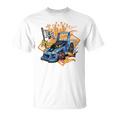Niños Hot Wheels Coche De Dibujos Animados Niños Camiseta unisex