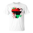 Pan African Flag Unia Map Of Africa T-Shirt