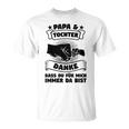 Papa & Tochter Danke Papa & Tochter Familie T-Shirt