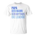 Papa Der Mann Der Mythos Die Legende Raglan T-Shirt