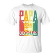 Papa Kühler Retro Opa Herrenatertag Geschenk-Idee T-Shirt