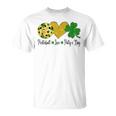 Peace Love Patty's Day Pickleball Shamrocks St Patrick's Day T-Shirt