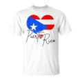 Puerto Rico Flag Heart Cute Puerto Rican Pride Souvenir T-Shirt