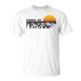 Retro Juneau Alaska Mountain Sunset T-Shirt