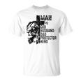 Retro Man Of God Husband Dad Protector Hero Dad Christian T-Shirt