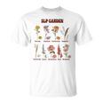 Retro Slp Garden Wildflowers Speech Language Pathologist T-Shirt