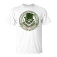 Shamrock And Roll Rock And Roll Saint Patrick's Day Skull T-Shirt