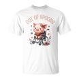Out Of Spoons Chronic Pain Disability Awareness Spoonie Pig T-Shirt