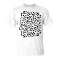 Spotted White With Black Polka Dots Dalmatian T-Shirt