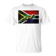 Springbok Bokke South African Flag Vintage Rugby T-Shirt