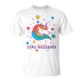 Stag Weekend Unicorn Matching Set 1 Of 2 Groom T-Shirt