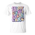 In My Summer Break Era Groovy Smile Face Summer Vacation T-Shirt