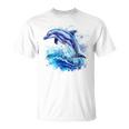 Underwater World With Dolphin T-Shirt