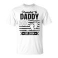 Vatertag Erstes Mal Papa 2024 Promoted To Daddy Est 2024 Raglan T-Shirt