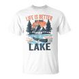 Vintage Retro Life Is Better At The Lake Lake Life T-Shirt