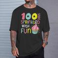 100 Days Sprinkled With Fun Cupcake 100Th Day Of School Girl T-Shirt Gifts for Him