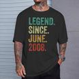 16 Years Old Legend Since June 2008 16Th Birthday T-Shirt Gifts for Him