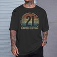 21 Year Old Limited Edition Vintage 21St Birthday T-Shirt Gifts for Him